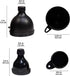 Small & Large 2-Pack Portable Protein Supplement Funnels, Easy & Mess Free Container for Pre-Workout, BCAA's, Protein
