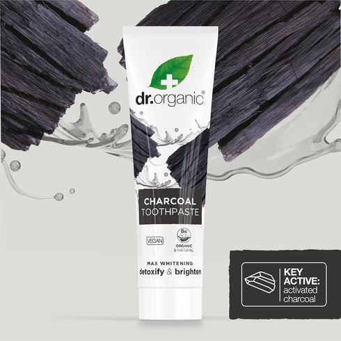 Dr Organic Charcoal Toothpaste Extra Whitening, 100ml