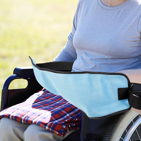 BAZEITFLOW Adjustable Breathable Wheelchair Safety Strap for Elderly Patients, Extended Rail with Single Buckle