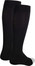 NuVein Medical Compression Stockings, 20-30 mmHg Support for Women & Men, Knee Length, Open Toe, Black, 3X-Large