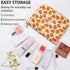 2Pcs Daisy Flower Makeup Bag, Large Floral Cosmetic Pouch Set for Women, Portable Toiletry Bag