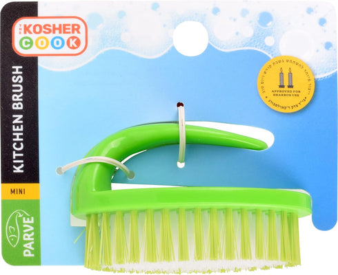 Parve Green Dish Brush – Dishwashing and Kitchen Cleaning and Scouring - Easy Grip Handle, Gentle Bristles – Color Coded Home and Kitchen Accessories by The Kosher Cook by The Kosher Cook