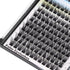 120pcs D Curl Individual Wide Stem Cluster DIY Eyelashes Extensions - Mixed Lengths for Dramatic Volume