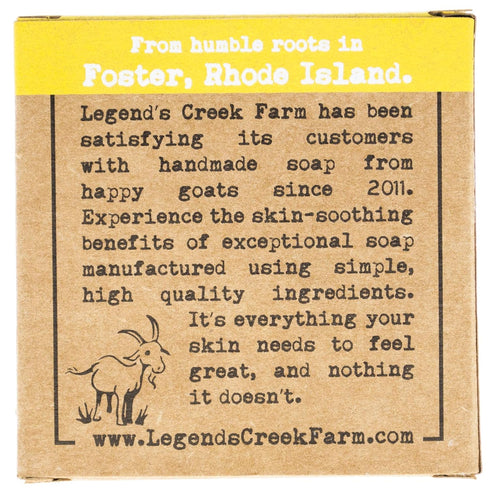 Legend's Creek Farm Goat Milk Soap - 5 Oz Cleansing Bar for Hands and Body, Honey Almond Biscotti