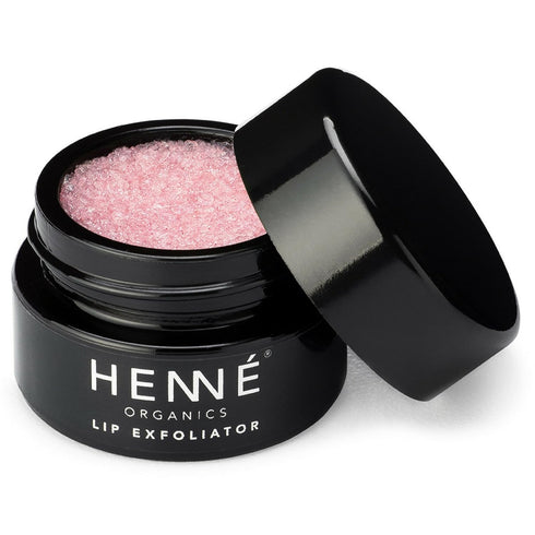 Henné Organics Natural and Organic Lip Exfoliator - Sugar Scrub with Rose Diamonds