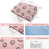 Makeup Pouch Small Cosmetic Bag - Cute Pouches for Purse with Tassel, Smiley Face Makeup Bags for Women (Pink)