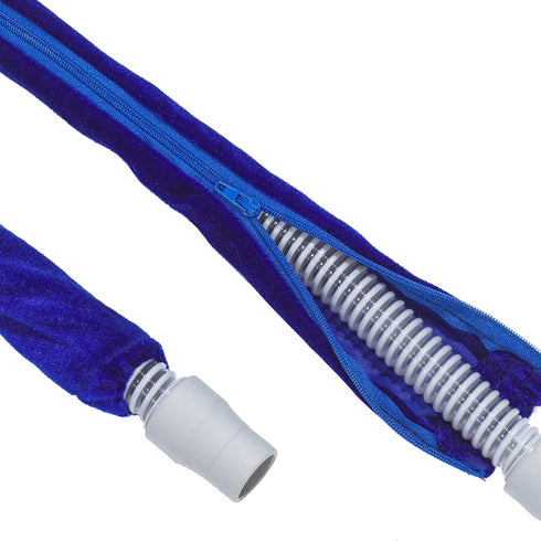 CPAP Tube Hose Cover, Full Length Zipper Fleece Skin, Prevent Rainouts, 8 Foot