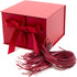 Hallmark Medium Gift Box with Lid and Shredded Paper Fill (Red 7 inch Box) for All Occasions