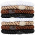 L. Erickson Grab & Go Pony Hair Ties, Neutral, 8 Pack Hair Accessories for Women