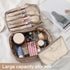 Queboom Travel Makeup Bag, Cosmetic Bag Toiletry Bag for Women and Men (Coffee)