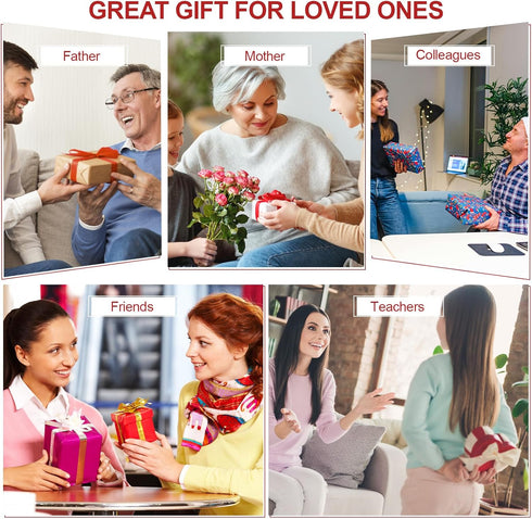 Set 2 Packs 2.5 oz Christmas Candles - Scented Candle Gift for Women, Candles for Home Scented, Stress Relief