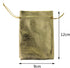 Wudygirl 100 PCS Drawstring Satin Bags Mixed Gold Silver, 3.54X4.72 inches for Jewelry Wedding Party