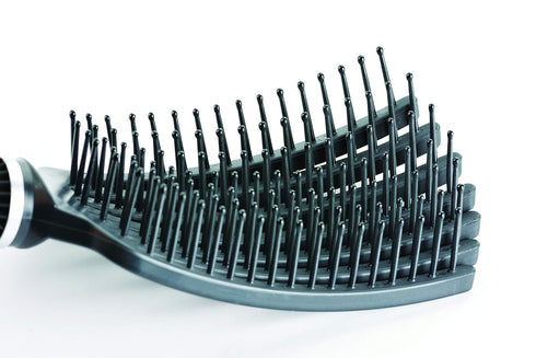 Premium Mini Tangle Buster Brush, Soft Nylon Bristles, Teal and Pink Color, Ideal for Wet and Dry Hair