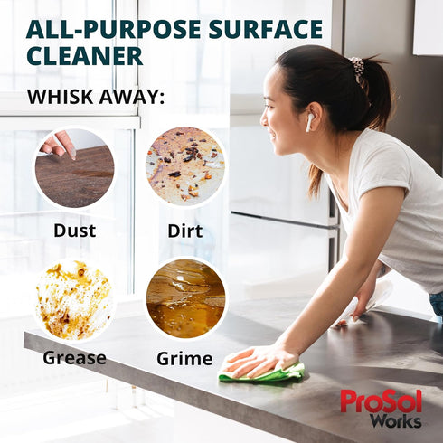 All Purpose Cleaner Cleaning Spray 16 oz - Multi Surface Cleaner for Counters, Wood, Stone, Tile, Fabric, Tub &