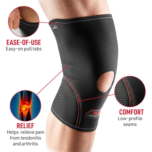McDavid Knee Compression Sleeves for Men/Women, Open Patella Brace, Stabilizer for Minor Arthritis