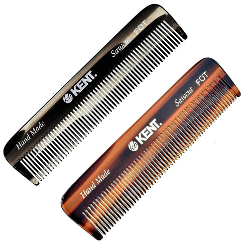 Kent A FOT Handmade Pocket Comb for Men, Women, and Kids, Fine Tooth Hair Straightener, Made in England