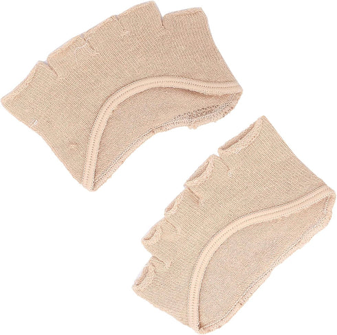 Toe Compression Socks, Toe Separating Heelless Socks Breathable SweatAbsorbent Relief Foot Pain Forefoot Pads (Open