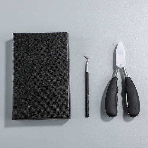 Oneleaf Toenail Clipper Set for Thick and Ingrown Toenails with Toenail Cleaner/Lifter - Premium Professional Stainless