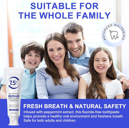 QRZBPZWE Hydroxyapatite Toothpaste Protects Enamel, Strengthens Teeth, Deeply Cleans and Promotes Oral Health with a