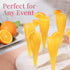 Prestee 100 Clear Disposable Champagne Flutes - Perfect for Toasting, Weddings, Parties & New Year's Eve - 2024
