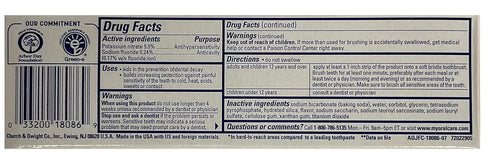 Hammer 4.5 Arm Sensitive Orajel Enamel Strengthening Toothpaste Frosted Mint Ounce