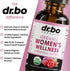 Hormonal Balance Supplements for Women & PMS Relief - Organic Liquid Drops & Menstrual Cramp Support - 1 Oz