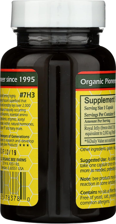 YS Eco Bee Farms 35 YS BEE Farms Pure Royal Jelly Capsules, CT