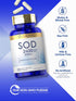 Carlyle S.O.D. Supplement Capsules, 300mg, 120 Count, Superoxide Dismutase, Non-GMO, Gluten Free