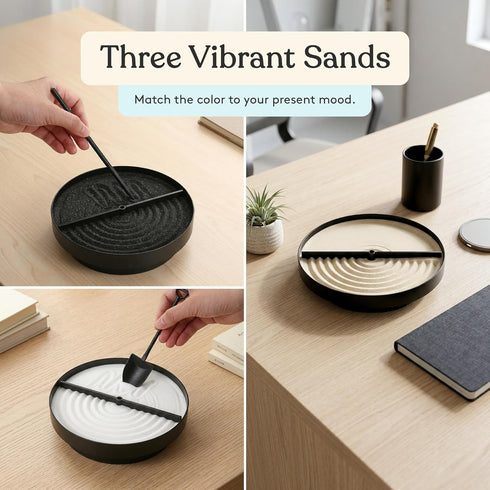 Special Supplies Zen Garden Sand Spinner Self Spinning Sandscape for Desk, Mindfulness Kit, Stress Relief, Sensory