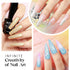 MIZHSE 8 Colors Holographic Gel Nail Polish Set - Laser Iridescent Chrome Rainbow Shimmer Glitter for Nail Art Salon
