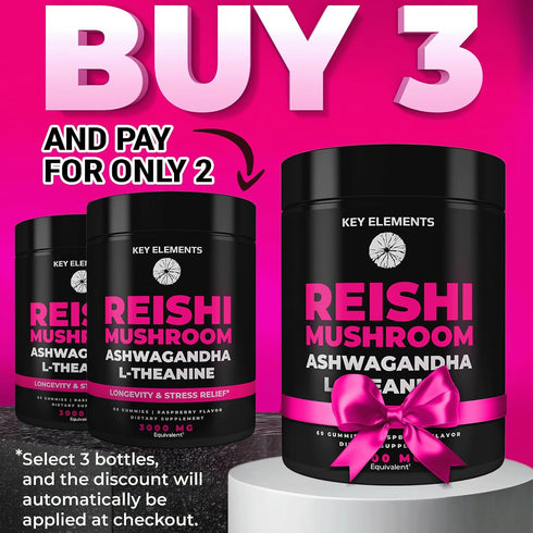 Gummies Immune Gummies Gummies Natural Reishi Mushroom & L Theanine with Ashwagandha - Potent Mushroom Supplements