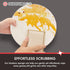 Pans-Beige,6 Pack Bamboo Kitchen Sponges Heavy Duty Natural Cleaning Sponges Non-Scratch Dish Sponge for Dishes, Pots
