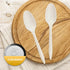 PAMI 1000-Pack Medium Weight Disposable Plastic Teaspoons, Bulk White Silverware for Parties, Weddings, and Catering