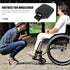 2pcs Adjustable Wheelchair Footrest Pedals Leg Pads Heavy Duty Footplates Universal Replacement for Patient Mobility