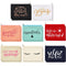 Weewooday 16 Packs Multicolor Funny Canvas Makeup Bags, Inspirational Travel Cosmetic Pouch with Zippers, Glitter