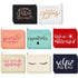 Weewooday 16 Packs Multicolor Funny Canvas Makeup Bags, Inspirational Travel Cosmetic Pouch with Zippers, Glitter
