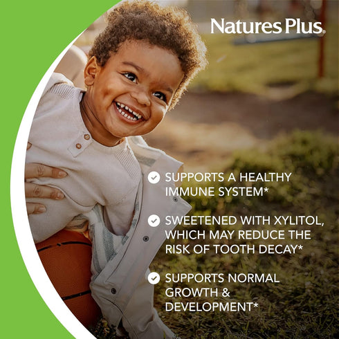 Natures Plus Animal Parade Gold Children's Multivitamin, Grape Flavor, 120 Chewable Tablets, 60 Servings
