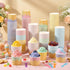 Jingmore 240 Set 6 oz Summer Paper Ice Cream Cups Bulk with Spoons Disposable Sundae Bowls Colorful Paper Dessert Cups
