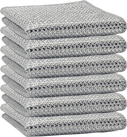 Non Scratch Wire Dishcloth, Wet and Dry Dishwashing Rag, Kitchen Scrub Sponges, Bathroom Cleaning Cloths