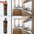 Hanging Folding Mesh Garbage Bag Organizer, Trash Bags Holder, Plastic Waste Bag Storage for Kitchen, Black