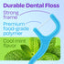 Trueocity Dental Flossers - 4 Pack with Travel Case (200 Total Count), Mint Flavored, Easy Grip, Prevents Tooth Decay