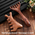 Skrfren 2 Pcs Wooden Scalp Massage Comb Wooden Scalp Massage Tool Head Massager Scalps Head Massager Gua Sha Brush