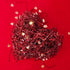 PAPER FAIR 1 LB Valentine's Day Crinkle Cut Paper with Rose Gold Heart Confetti, Metallic Red Paper Shred Filler Strand Raffia Tissue Craft Bedding Cushion, Christmas Party Birthday Gift Box Basket