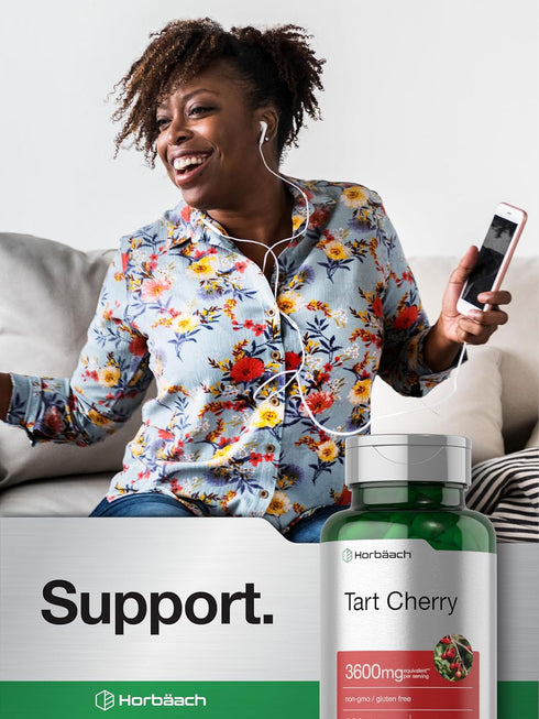 Horbaeach Tart Cherry Extract Capsules - 3600mg, 220 Pills, Non-GMO, Gluten Free Herbal Supplement