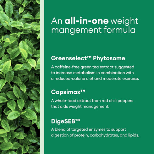 Physician's CHOICE Probiotics for Weight Management - 6 Strains, Prebiotics, Cayenne & Green Tea, 30 CT