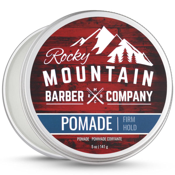 Rocky Mountain Barber Company Pomade for Men, 5 oz Tub, Classic Styling Product with Strong Hold
