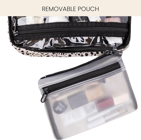 Jadyn Hanging Toiletry Bag, Expandable Water Resistant Organizer for Women, Large Travel Cosmetic Bag