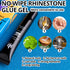 Nail Art Rhinestone Glue Gel & 3D Charms Accessories Kit, Includes 15ml Rhinestone Glue and Dual-End Brush