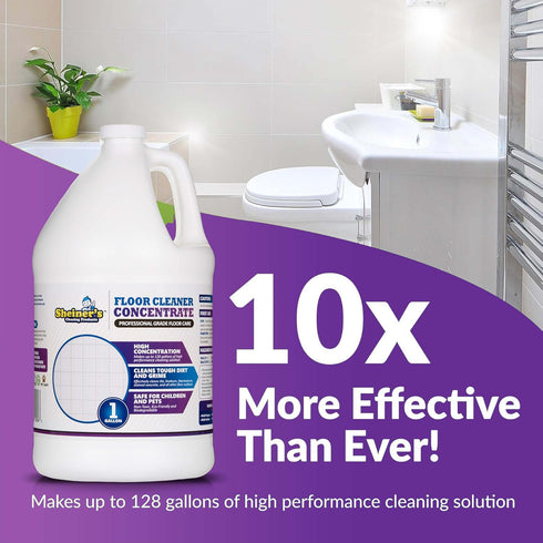 Supplies,1-Gallon. Sheiner's Multipurpose Cleaner Concentrate, No-Rinse Floor Cleaner for Mopping & Floor Degreaser