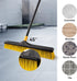 Yocada 24 inch Push Broom Brush, 65.3 inch Long Handle Heavy-Duty Outdoor Commercial Broom for Cleaning